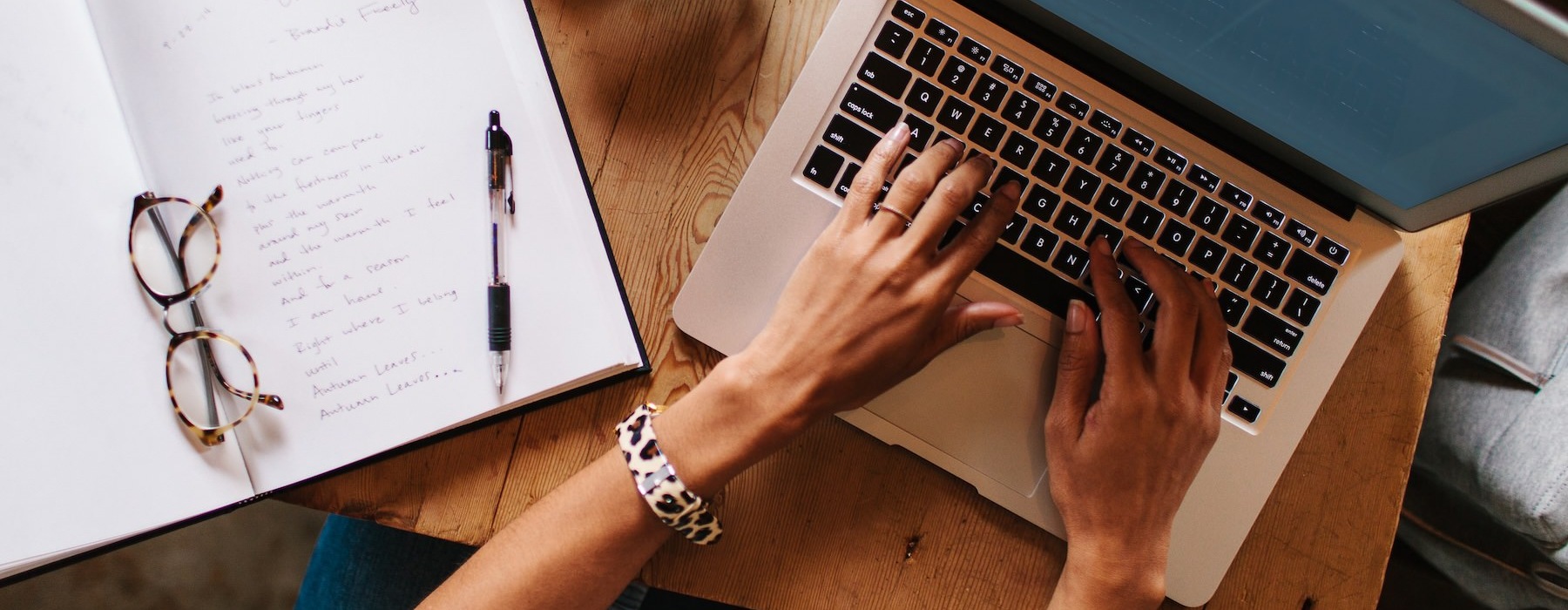 a person working on a laptop